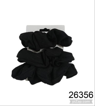 Imagen de SCRUNCHIES DE PELO X3 NEGRO 5.26